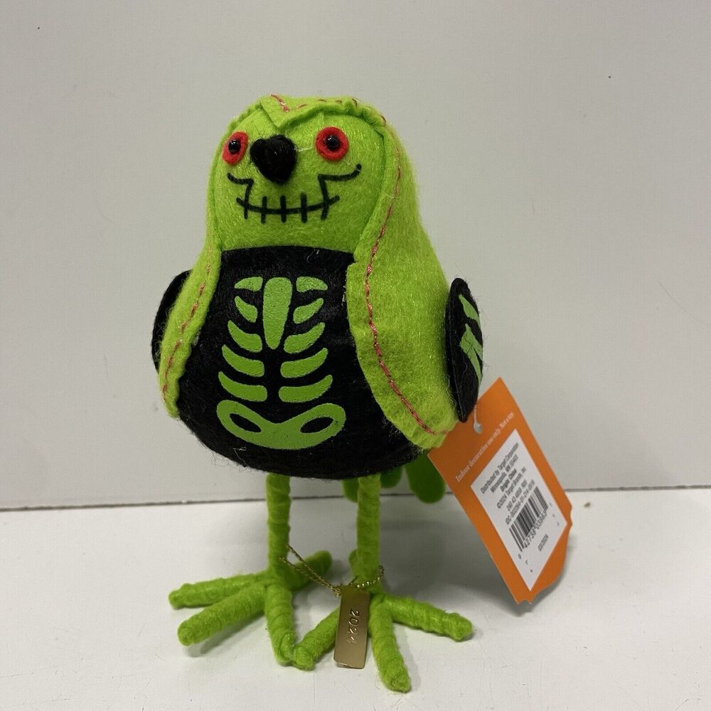 Target 2024 Halloween Featherly Friends Felt Bird Zombie X-Ray Collectible